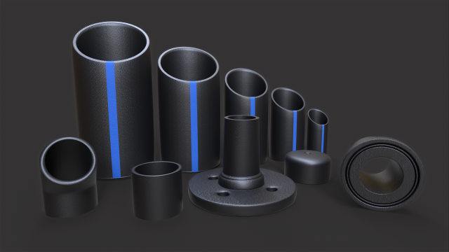Pipes Pack Modelo 3D .c4d .max .obj .3ds .fbx .stl .blend 