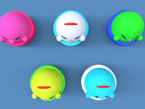 Small Plush Toys Collection 3D Model