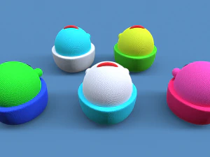 Small Plush Toys Collection 3D Model