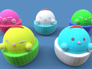Small Plush Toys Collection 3D 모델