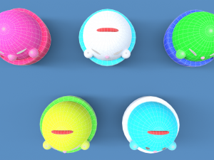 Small Plush Toys Collection 3D 모델