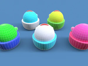 Small Plush Toys Collection 3D Model