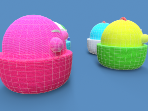 Small Plush Toys Collection 3D 모델