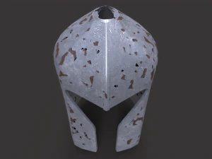 Old Medieval Helmet 3D Model