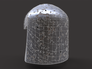 Old Medieval Helmet Model 3D