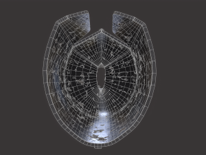 Old Medieval Helmet Model 3D