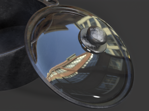 Old Rusty Cooking Pot 3D Model