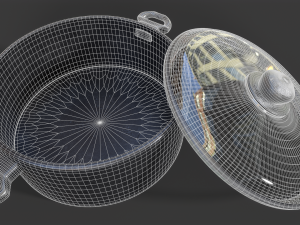 Old Rusty Cooking Pot 3D Model