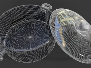 Old Rusty Cooking Pot 3D Model