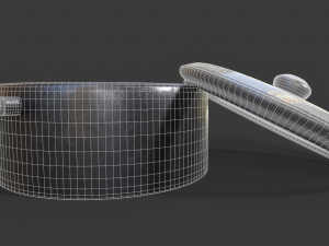 Old Rusty Cooking Pot 3D Model
