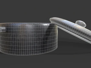 Old Rusty Cooking Pot 3D Model