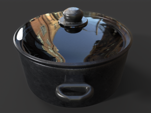 Old Rusty Cooking Pot 3D Model