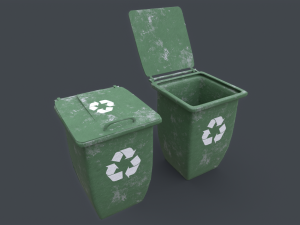Recycle Trash Can Modelo 3D