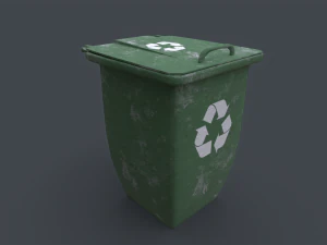 Recycle Trash Can 3D Model