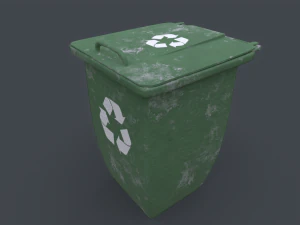 Recycle Trash Can 3D Model