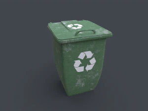 Recycle Trash Can 3D Model