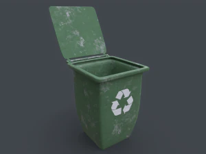 Recycle Trash Can 3D Model