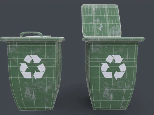 Recycle Trash Can 3D Model