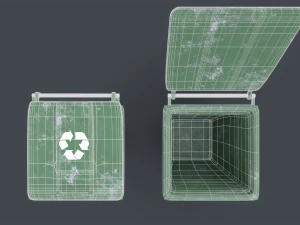 Recycle Trash Can 3D Model