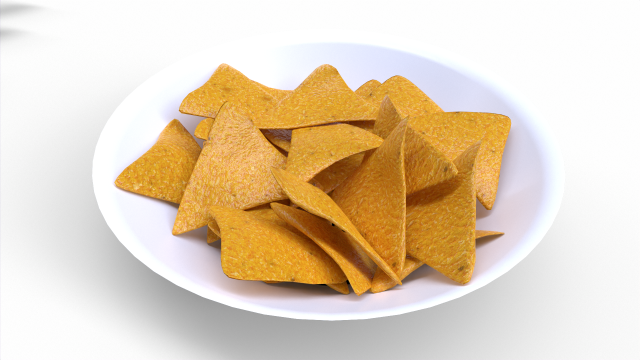 Nacho Chips Modelo 3D .c4d .max .obj .3ds .fbx .stl .blend 