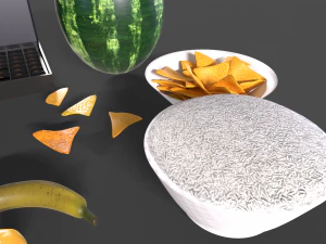 Vegetable Foods Meats and Others Collection 3D Model