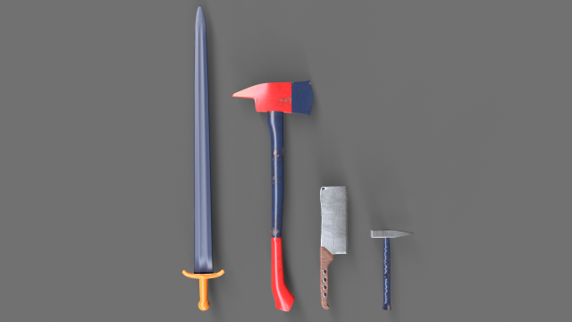 Sword and Blades Collection Modello 3D .c4d .max .obj .3ds .fbx .stl .blend 