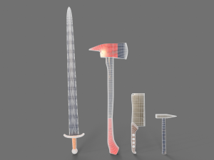 Sword and Blades Collection Modello 3D