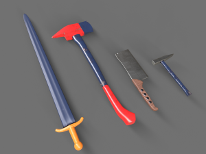 Sword and Blades Collection Modello 3D