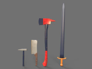 Sword and Blades Collection 3D Model