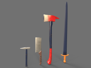 Sword and Blades Collection Modello 3D