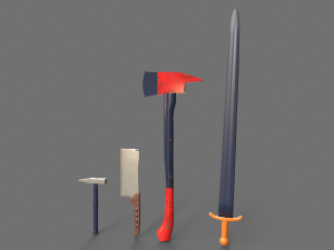 Sword and Blades Collection Modello 3D
