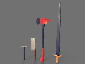 Sword and Blades Collection 3D Model