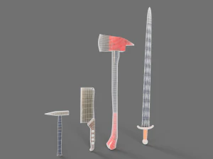 Sword and Blades Collection 3D Model