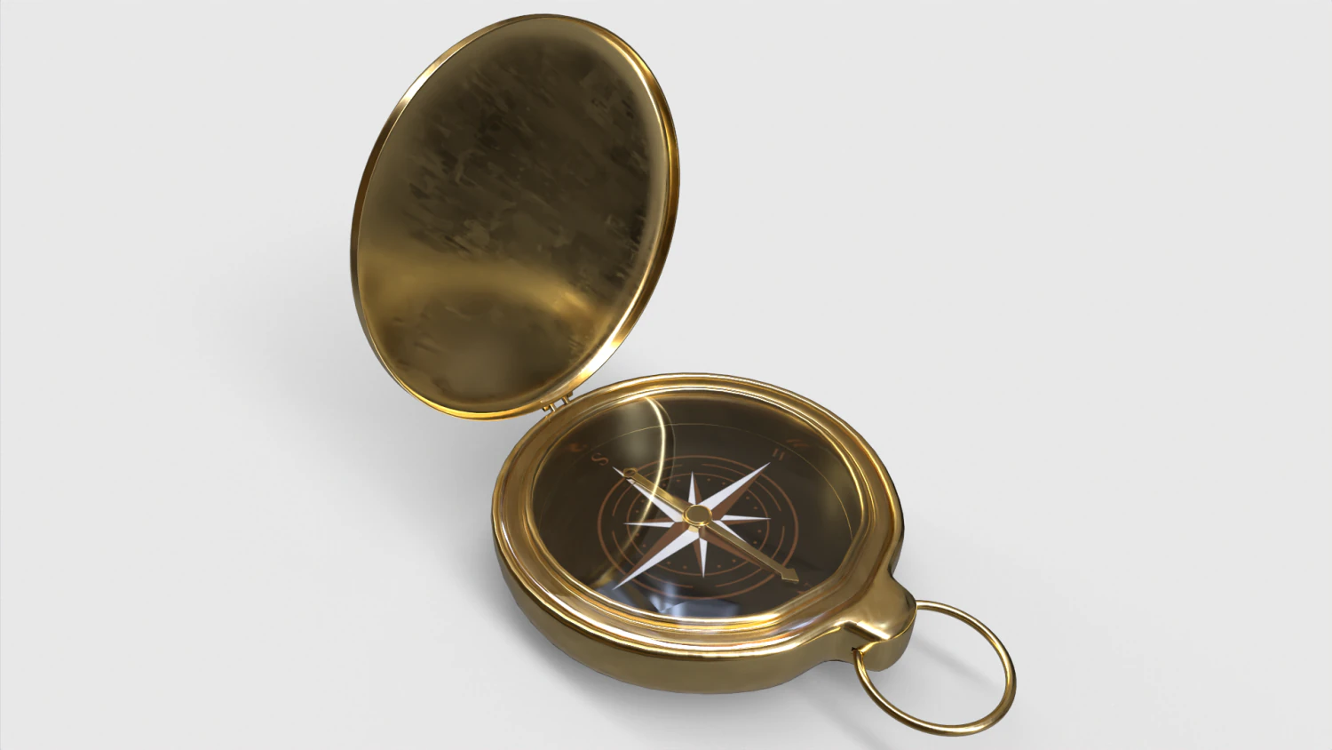 Compass 3D Model .c4d .max .obj .3ds .fbx .stl .blend 