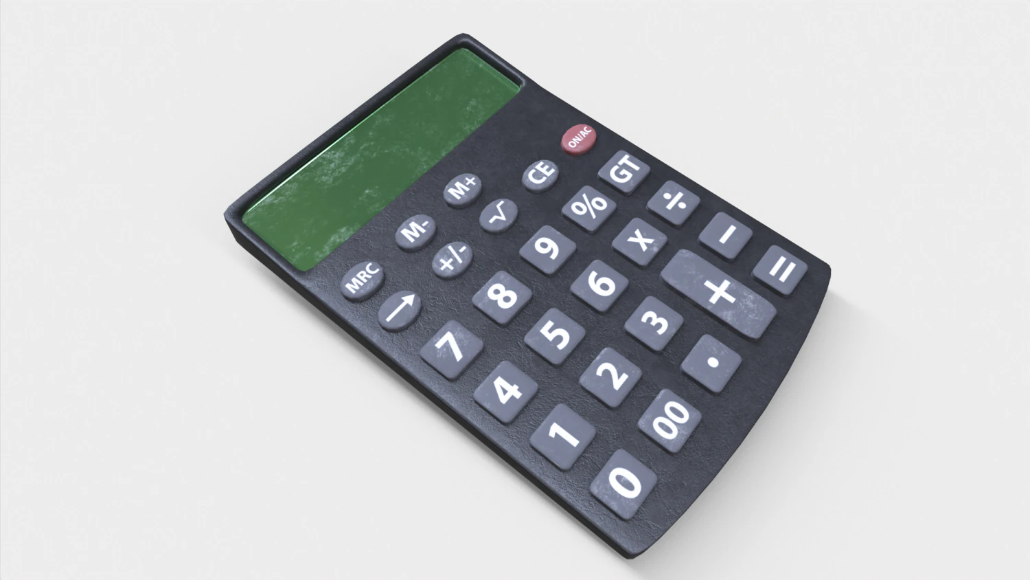 Dirty Calculator 3D Model .c4d .max .obj .3ds .fbx .stl .blend 
