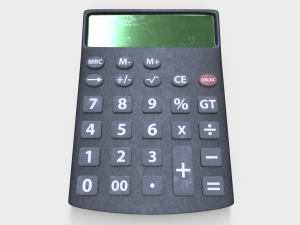 Dirty Calculator Model 3D