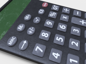 Dirty Calculator Model 3D