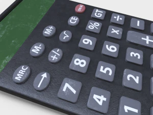 Dirty Calculator 3D Model