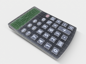 Dirty Calculator Model 3D