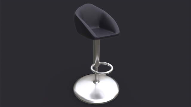 Bar Chair Model 3D .c4d .max .obj .3ds .fbx .stl .blend 