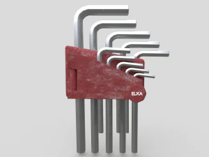 Allen Key Tool Set 3D Model
