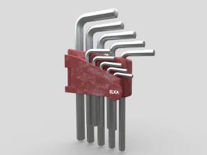 Allen Key Tool Set 3D Model