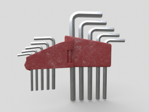 Allen Key Tool Set Modello 3D