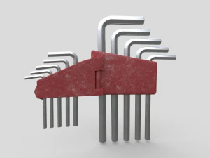 Allen Key Tool Set 3D Model