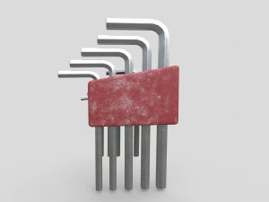Allen Key Tool Set 3D Model