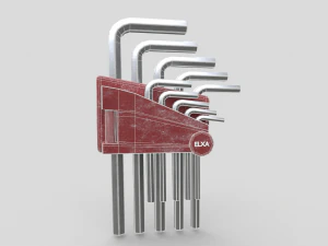 Allen Key Tool Set 3D Model