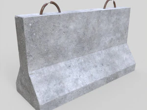 Barriera di cemento Modello 3D