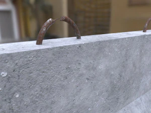 Concrete Barrier 3D Model