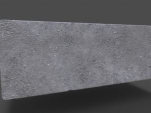 Concrete Barrier 3D Model