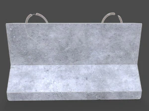 Concrete Barrier 3D Model